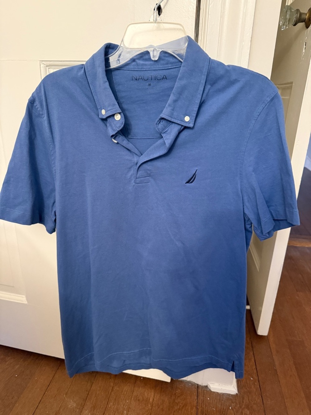 Nautica Men’s Short-Sleeve Polo in Cornflower Blue